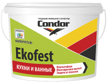 Краска Condor Ekofest Моющаяся для помещений с повышенной влажностью