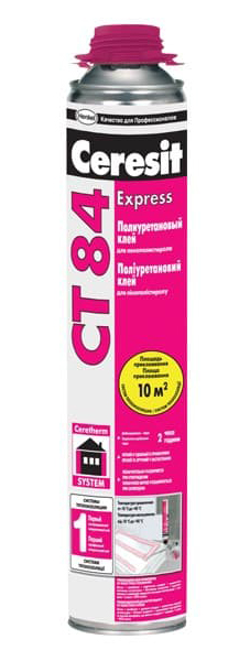картинка Ceresit CT 84 Клей-пена для теплоизоляционных плит 850мл РП от магазина СтартСтрой