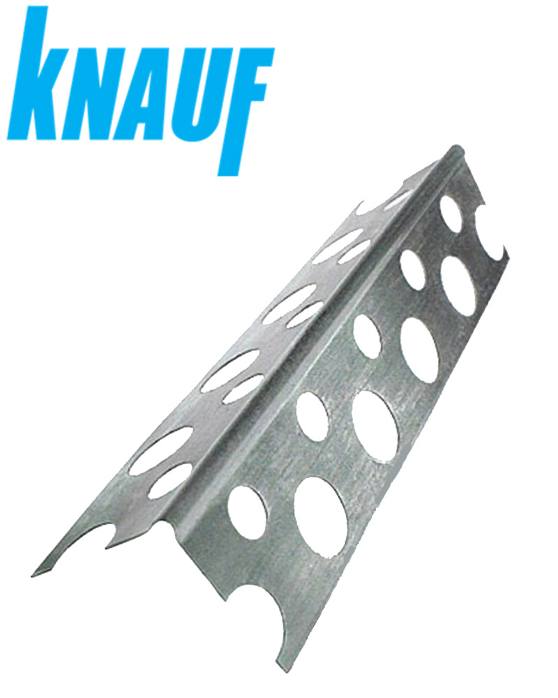 Угол алюминиевый перфорированный KNAUF 2,5м; 3м