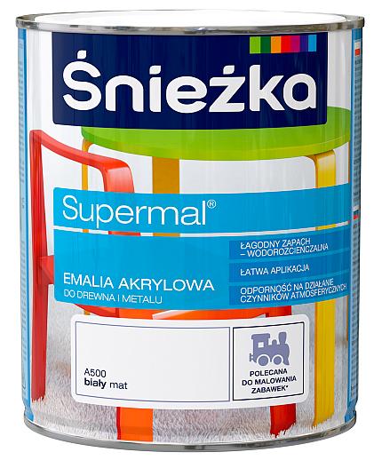 картинка Краска Sniezka Акриловая эмаль для дерева и металла 0,8л от магазина СтартСтрой