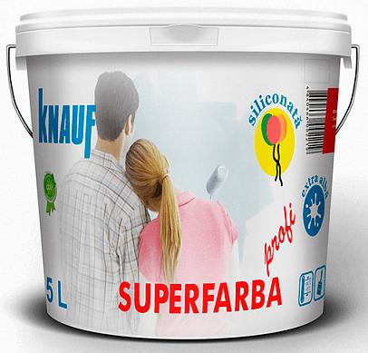 картинка Краска акриловая с добавлением силикона Кнауф Superfarba Profi от магазина СтартСтрой