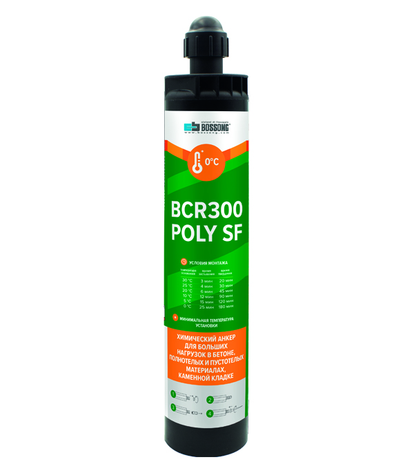 картинка Химический анкер BCR 300 POLY "SF" 300мл с одной насадкой от магазина СтартСтрой